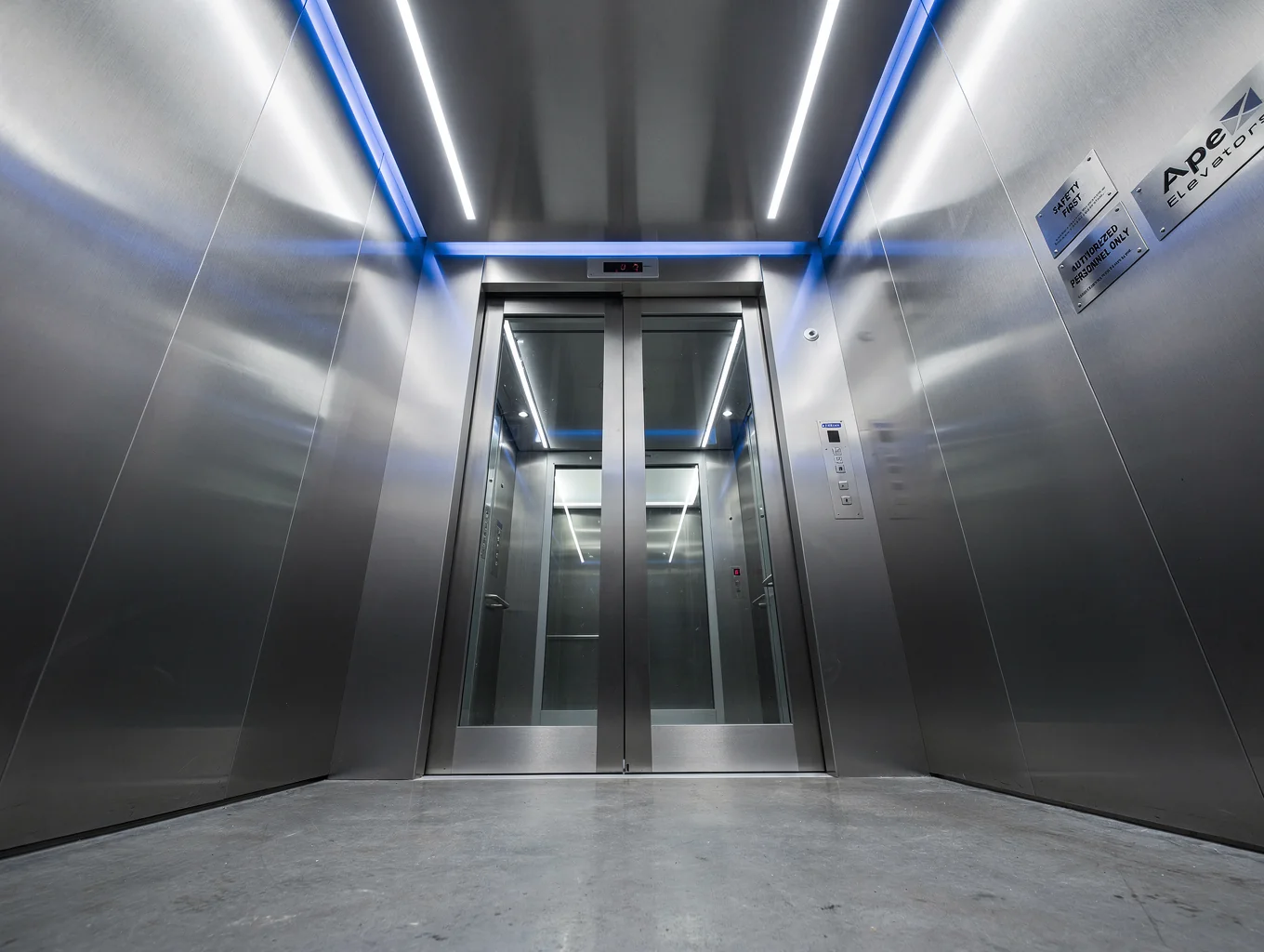 Achrafieh 613 elevator installation cabin and landing