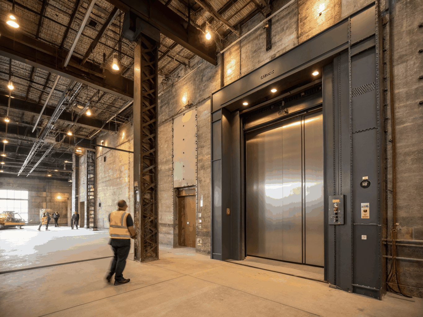 Audi Medawar heavy duty elevator installation