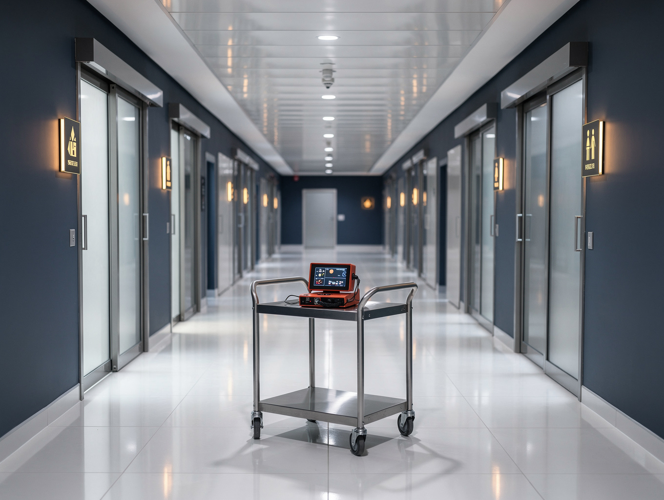 Grupsa hermetic hospital doors installed in surgical environment